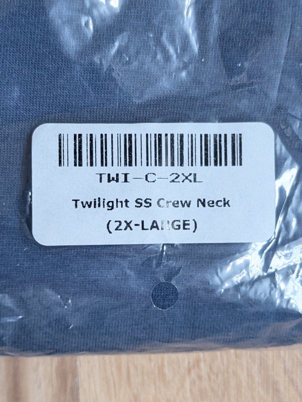New Fresh Clean Tees Shirt Club Crew Neck T-Shirt Twlight Blue 2XL Short Sleeve - Picture 5 of 5